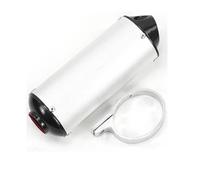 XLFKGPGFMU Universal 28mm 32mm 38mm Motorcycle ATV Exhaust Muffler Pipe For 125cc 140cc 150cc 160cc Dirt Pit Bike XLFKGPGFMU(White 32mm)