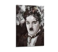 XLFNUN Charlie Chaplin Portrait Poster Decorative Painting Canvas Wall Posters And Art Picture Print Modern Family Bedroom Decor Posters 24x36inch(60x90cm)