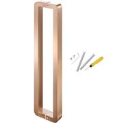 XLHWZS Sliding Barn Door Handle - 304 Stainless Steel Long Pull Push for Entrance, Gate, Commercial & Interior/Exterior Glass Doors(Rose,102.5Cm(40In))