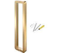 XLHWZS Sliding Barn Door Handle - 304 Stainless Steel Long Pull Push for Entrance, Gate, Commercial & Interior/Exterior Glass Doors(Gold,122.5Cm(48.2In)
