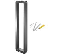 XLHWZS Sliding Barn Door Handle - 304 Stainless Steel Long Pull Push for Entrance, Gate, Commercial & Interior/Exterior Glass Doors(Black1,122.5Cm(48.2In)