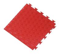 XLIHAWY Outdoor Deck Tile, Plastic Interlocking Modular Garage Flooring Cushion, Water Proof Garden Floor Tile For Park Badminton Court(Rosso,30.4x30.4cm/63pcs)