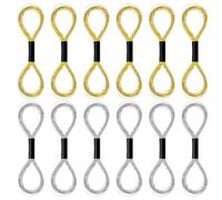 XLIUAX 12 Skeins Metallic Embroidery Thread, Embroidery Floss Metallic Thread Glitter Threads String Cross-Stitch Threads for Sewing Making Yarn Hand Accessories(Gold+Silver)