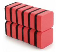 XLIUAX 12pcs Magnetic Whiteboard Erasers, Mini Dry Erase Eraser with Thick Felt Pad Chalkboard Cleaner Wiper for Cleaning Drywipe Boards for Home Office Classroom Supplies, 2" x 2"(Red)