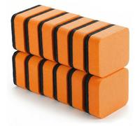XLIUAX 12pcs Magnetic Whiteboard Erasers, Mini Dry Erase Eraser with Thick Felt Pad Chalkboard Cleaner Wiper for Cleaning Drywipe Boards for Home Office Classroom Supplies, 2" x 2"(Orange)