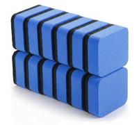 XLIUAX 12pcs Magnetic Whiteboard Erasers, Mini Dry Erase Eraser with Thick Felt Pad Chalkboard Cleaner Wiper for Cleaning Drywipe Boards for Home Office Classroom Supplies, 2" x 2"(Blue)