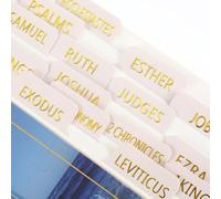 XLIUAX 150 Bible Tabs, Laminated Index Tabs, Reposition Gold Foil Embossed Lettering Bible Chapter Index Tab for Women Men Christian Gifts, Bibles Journaling Supplies, Easy Navigation