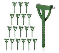 XLIUAX 20Pcs Boutonniere Pins for Men, Green Triangle Corsage Safety Clips, Buttonhole Flowers Pins boutonniere Holder for Wedding Party Bride Groom Bridegroom DIY Craft Brooch