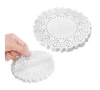 XLIUAX 280 Pack White Lace Paper Doilies, 4.5 Inch Round Paper Doilies Disposable Placemats for Wedding Birthday Cakes Desserts Tableware Food Decoration