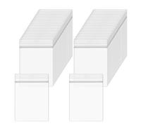 XLIUAX 300 Pcs Small Clear Zip Poly Bags, 4 Mil Plastic Reclosable Mini Zipper Baggies Zip Seal Lock Pouches for Jewelry Snack Beads Bolts Pills Coin Travel Storage Packaging(1"x1.5")