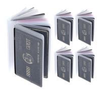 XLIUAX 5 Packs Wallet Insert Plastic, Clear Debit Card Skin, Photo Card Holder Wallet Inserts Clear Plastic Vinyl Picture and Cards Holder for Bifold or Trifold(10 Pages)