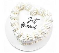 XLIUAX Just Married Cake Topper, Wedding Cake Toppers Engaged Cakes Topper for Bridal Shower Just Married Cakes Decor Bachelorette Party Decorations Black Gold Cupcake for DIY(Black)