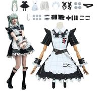 XLJLKJDS Anime Zenless Zone Zero Cosplay Costume Character Corin Wickes Fancy Dress Up With Wig Women Uniform Outfits Full Set Halloween Carnival Party