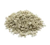 XLJP 100Pcs Copper Cushion Felt Rings Diameter Instrument Replacement Made Of Wool Felt Trumpet Felt Rings Lightweight Design(White)