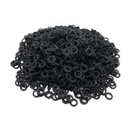 XLJP 100Pcs Copper Cushion Felt Rings Diameter Instrument Replacement Made Of Wool Felt Trumpet Felt Rings Lightweight Design(Black)