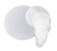 XLJP 1PC/5Pcs Plastic Flashlight Diffuser Lens LED Torch DIY Filter PC Lens White Color Cover Milky White Film Round Anti-glare Lamp Cover Dia 35mm- 50mm - 190mm (Color : 5 pieces, Size : 147mm)