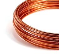 XLJP 2/5/10 Meters Dia 0.6-3mm Anadized Round Aluminum Wire Versatile Painted Aluminium Metal Wire For DIY Jewelry Making Accessories(Rose Gold,1.5mm x 5Meters)