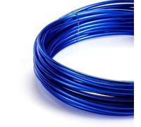 XLJP 2/5/10 Meters Dia 0.6-3mm Anadized Round Aluminum Wire Versatile Painted Aluminium Metal Wire For DIY Jewelry Making Accessories(Blue,2.0mm x 5Meters)