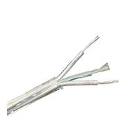 XLJP 2-Core /3-Core Transparent PVC Insulator Electrical Wire Cable 250V Clear PVC Power Cords Flexible Round Wire 2/3/5/10/20Meters (Color : 3 core, Size : 2m)