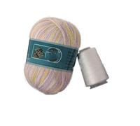 XLJP 50G+20g/Set Long Plush Mink Cashmere Yarn Fine Hand-Knitting Thread for Cardigan Scarf Suitable for Woman(H890)