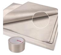 XLKIB Faraday Fabric,(43"W × 108"L Fabric + 300"L Tape),Faraday Fabric EMP Proof Military Grade,Faraday Cloth can Block Cellular Signals,WiFi, Bluetooth, GPS, and RF Signals