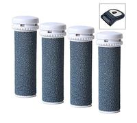 XLKJ 4 Pcs Mineral Replacement Rollers,Super Coarse Micro Mineral Replacement Rollers Compatible with Emjoi Micro Pedi Callous Remover for Extremely Rough and Tough Calluses