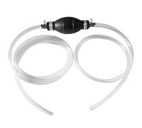 XLKJ Fuel Petrol Syphon Pump, 2m Siphon Fuel Transfer Pump, Hand Fuel Pump with 2 PVC Hoses for Car Petrol