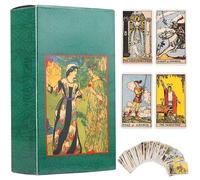 XLKJ Tarot Cards for Beginners, Vintage 78 Pcs Cards Tarot Cards Deck, Future Telling Game Card Set with Guide Book