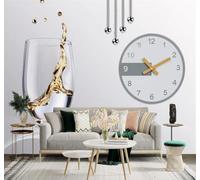 XLMING 3D Wallpaper Minimalist Liquid Wall Clock Splattered Glass Lines | Premium Textured Silk Suitable for Study Dining Living Room Bedroom Sofa TV Wall Decoration Easy Install-350cm×256cm