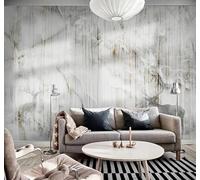 XLMING Abstract Black and White Faux Marble Texture Elk 3D Wallpaper Premium Textured Silk Study Dining Living Room Bedroom Sofa TV Wall Easy Install-300cm×210cm