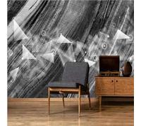 XLMING Abstract Black and White Geometric Lines Art Three Dimensiona 3D Wallpaper Premium Textured Silk Study Dining Living Room Bedroom Sofa TV Wall Easy Install-300cm×210cm