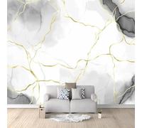 XLMING Abstract Black and White Gold Lines Marble Effect 3D Wallpaper Luxury Home Dining Decor Paste Sofa Living Room The Wall for Bedroom Mural-430cm×300cm