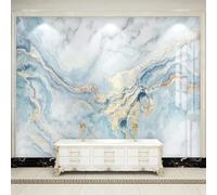 XLMING Abstract Blue Multicoloured Marble Like Art 3D Wallpaper Luxury Home Dining Decor Paste Sofa Living Room The Wall for Bedroom Mural-200cm×140cm