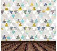 XLMING Abstract Colourful Triangles Geometric Patterns 3D Wallpaper Luxury Home Dining Decor Paste Sofa Living Room The Wall for Bedroom Mural-250cm×170cm