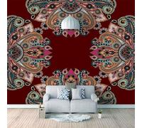 XLMING Abstract Creative Flower Art Personalised 3D Wallpaper Premium Textured Silk Study Dining Living Room Bedroom Sofa TV Wall Easy Install-350cm×256cm
