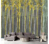 XLMING Abstract Creative Golden Forest Trees 3D Wallpaper Luxury Home Dining Decor Paste Sofa Living Room The Wall for Bedroom Mural-350cm×256cm