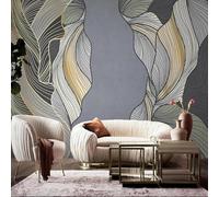 XLMING Abstract Geometric Lines Art Individuality 3D Wallpaper Premium Textured Silk Study Dining Living Room Bedroom Sofa TV Wall Easy Install-430cm×300cm