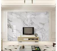 XLMING Abstract Minimalist Black and White Pattern Marble Effect 3D Wallpaper Premium Textured Silk Study Dining Living Room Bedroom Sofa TV Wall Easy Install-300cm×210cm