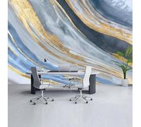 XLMING Abstract Multicoloured Lines Marble Effect Art 3D Wallpaper Luxury Home Dining Decor Paste Sofa Living Room The Wall for Bedroom Mural-150cm×105cm