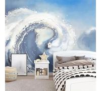 XLMING Abstract Three Dimensiona Waves Creative Art 3D Wallpaper Luxury Home Dining Decor Paste Sofa Living Room The Wall for Bedroom Mural-250cm×170cm