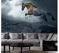 XLMING Abstract Three Dimensional Animal Horse Creative 3D Wallpaper Luxury Home Dining Decor Paste Sofa Living Room The Wall for Bedroom Mural-430cm×300cm