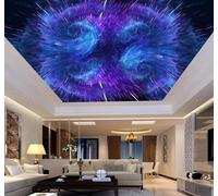 XLMING Abstract Three Dimensional Blue Vibrant Sky 3D Wallpaper Luxury Home Dining Decor Paste Sofa Living Room The Wall for Bedroom Mural-300cm×210cm