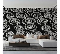 XLMING Abstract Three Dimensional Minimalist Black and White Geometric 3D Wallpaper Luxury Home Dining Decor Paste Sofa Living Room The Wall for Bedroom Mural-250cm×170cm