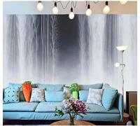 XLMING Abstract Waterfall Flowing Water Nature Landscape 3D Wallpaper Luxury Home Dining Decor Paste Sofa Living Room The Wall for Bedroom Mural-150cm×105cm