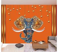 XLMING Art Light Luxury Elephants Minimalist Unique 3D Wallpaper Luxury Home Dining Decor Paste Sofa Living Room The Wall for Bedroom Mural-350cm×256cm