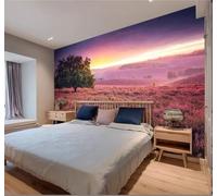 XLMING Beautiful Large Tree Grassland Sky Landscape 3D Wallpaper Luxury Home Dining Decor Paste Sofa Living Room The Wall for Bedroom Mural-200cm×140cm