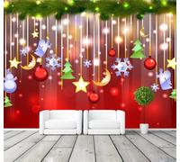 XLMING Beautiful Three Dimensional Moon Stars Snowflakes 3D Wallpaper Luxury Home Dining Decor Paste Sofa Living Room The Wall for Bedroom Mural-300cm×210cm