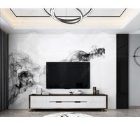 XLMING Black Smoke Abstract Horse Faux Marble 3D Wallpaper Luxury Silk Study Dining Feature Sofa Grey Bedroom Living Room Tv Decorative Wall-430cm×300cm