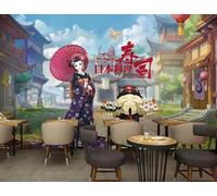 XLMING Blue Sky White Clouds Architecture People Food 3D Wallpaper Luxury Silk Study Dining Feature Sofa Grey Bedroom Living Room Tv Decorative Wall-430cm×300cm