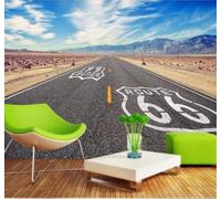 XLMING Blue Sky White Clouds Mountain Peaks Motorway Sense of Space 3D Wallpaper Luxury Home Dining Decor Paste Sofa Living Room The Wall for Bedroom Mural-430cm×300cm
